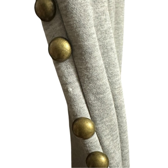 CYNTHIA ROWLEY Gray Women’s Jogger Pants with Side Stud Detail - Picture 8 of 8